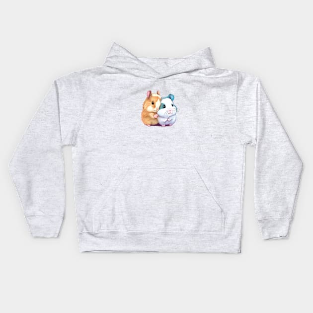 Cute lovely hamsters Kids Hoodie by Bugaga